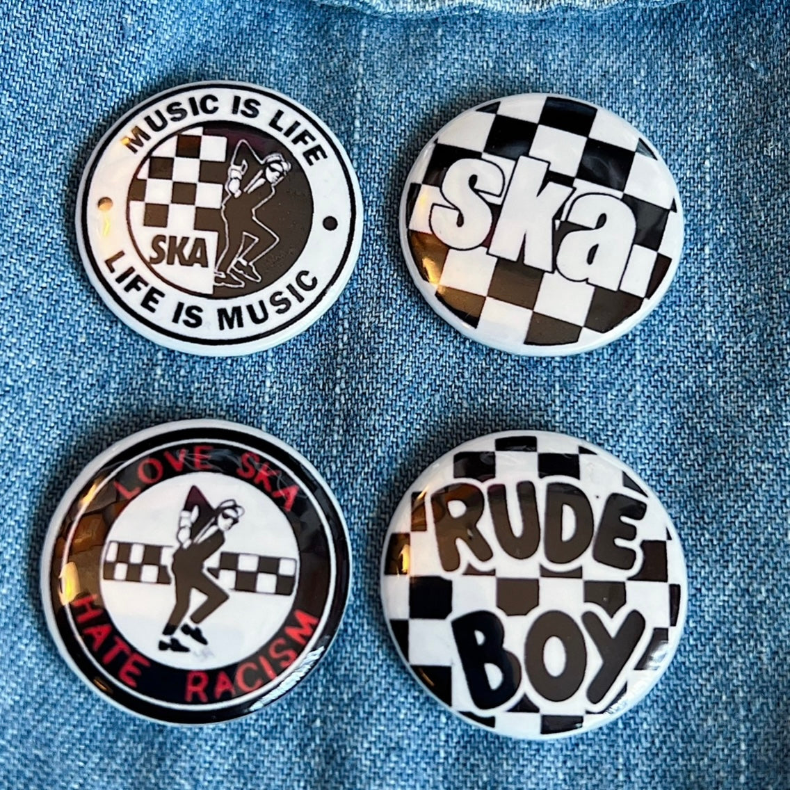 Ska Button Pin 1.25”
