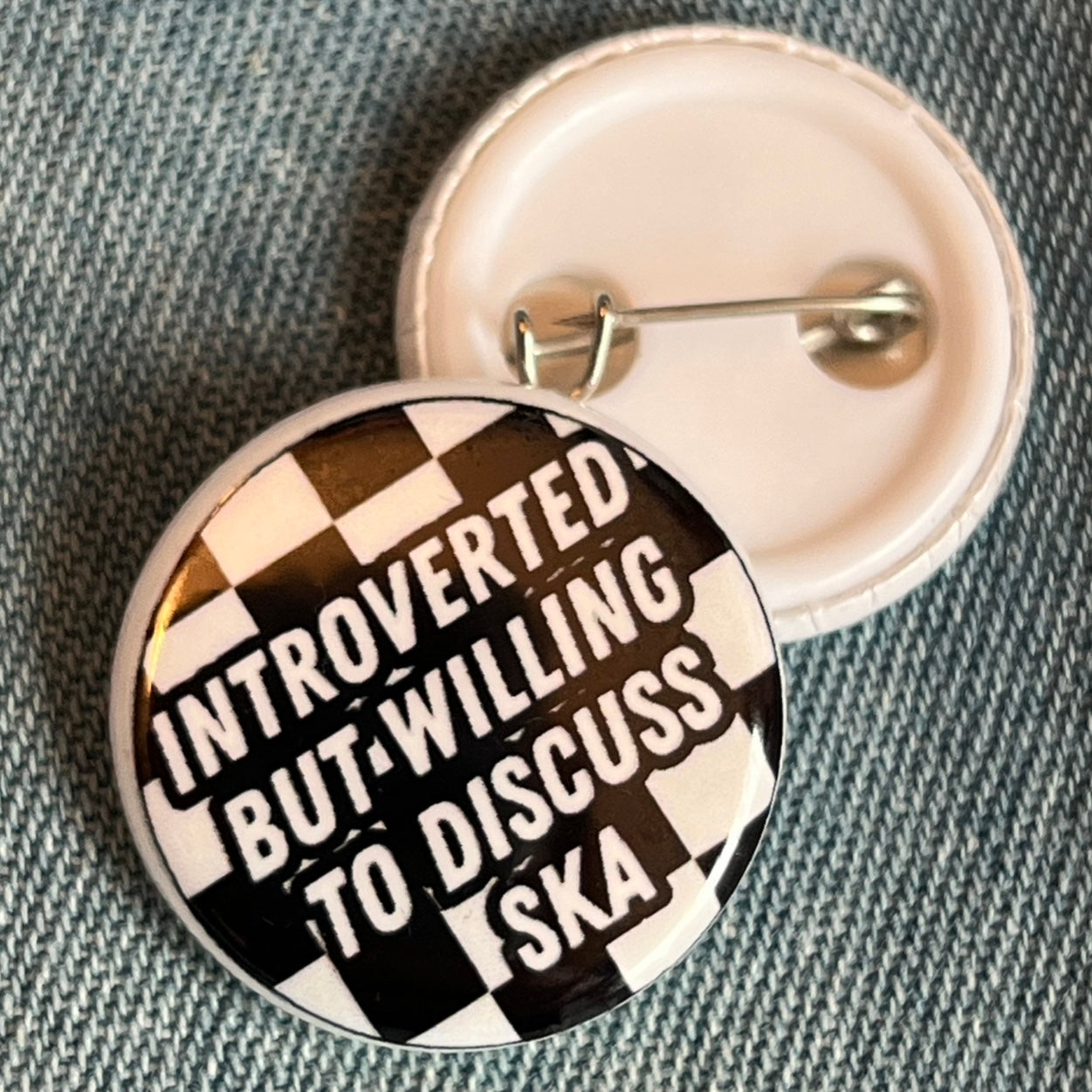 Ska Button Pin 1.25”