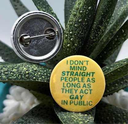 Vintage Pride Pin 1.25”
