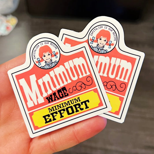 Minimum Wage Sticker