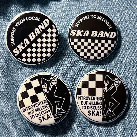 Ska Button Pin 1.25”